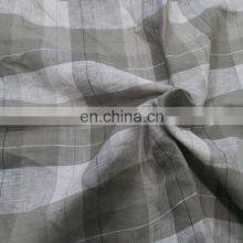 High Quality Linen Color Pure Linen Check Fabric Women's Shirt Fabric Women's Dress Fabric thumbnail-4