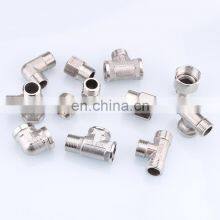 Super Whole Male Female Ttraight Nipple Stainless Steel 201 Threaded T Pipe Fitting thumbnail-2
