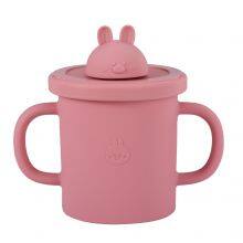 Weiqi Silicone Sippy Cups Animal Shape Kids Toddler Training Drinking Straw Cup With Lid thumbnail-1