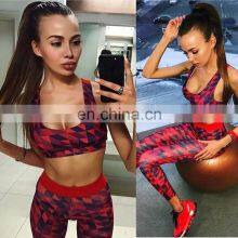Custom Sport Wear Set Yoga Fitness Wear Gym Printed Women Yoga Leggings Sets thumbnail-5