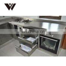 Weldon Custom Stainless Steel Commercial Kitchen Cabinets Designs thumbnail-5