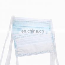 Factory price 3 Ply Disposable Type Breathable Disposable Medical Face Mask with strips