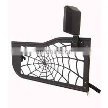 Auto Parts Accessories EAG Spider Web Tubular Doors 2 dr With Side View Mirror for Jeep Wrangler JK 07-17