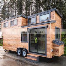Modern Style Tiny House Caravan Prefabricated House Wooden Prefab Mobile Trailer House for Living thumbnail-3