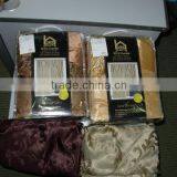 2PCS Fake Chenille Window Curtain With Taffeta Backing and Tassel Tie-back thumbnail-2