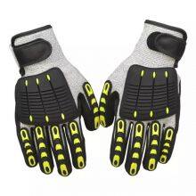 Anti Cut and Impact HPPE Liner Nitrile Sandy Coated TPR Anti Vibration Gloves Harbor Freight thumbnail-3