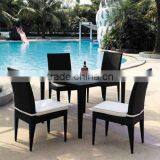 Outdoor waterproof rattan dining set dining table and chair garden furniture