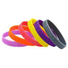 Factory Cheap Custom Glowing Led Event Silicone Wristband With Logo Engraved Rubber Bracelet Printing Your Own Logo