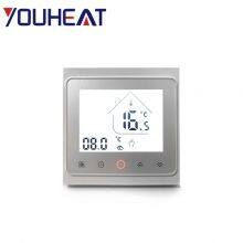 Fashionable Design Intelligent Touch Screen Adjustable Temperature Control Smart Thermostat for Floor Heating thumbnail-2