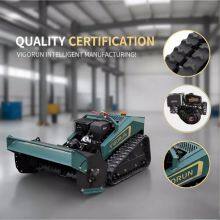 Vigorun Self Propelled RC Track Lawn Mower 200m Control Distance 9Kw 420cc Remote Mulcher for Roadside Greening thumbnail-1