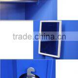 Modern Appearance Bedroom Furniture Single Door Metal Wardrobe Cabinets thumbnail-3