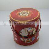 Superior New Round Tin Box With Handle for Food thumbnail-3