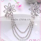 Wholesale Custome Jewelry Clear Crystal Flower Hair Accessory thumbnail-1