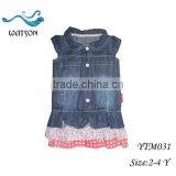 Jeans Light Denim Top Children's Skirt Hem