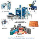 QT4-20 Semi-automatic Concrete Brick Production Line