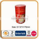 Lovely and Durable Round Tin Can