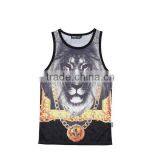 Lightweight mesh fabric for sublimation tank top/custom tank top/free design wholesale tank top