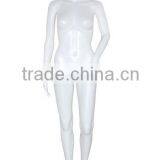 Abstract Standing Full Body Ecru And Glossy White Model Female Mannequin For Window Display thumbnail-2