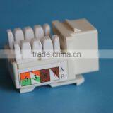 High Quality Dual IDC RJ45 Cat6 Cat 5e Keystone Jack thumbnail-5