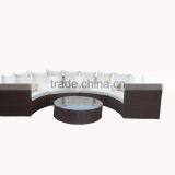Hot Sale! Half Round Sofa Set PE Rattan Outdoor Furniture thumbnail-1
