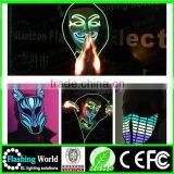 Music Activated Factory Wholesale Custom Fashionable Ladies Round Neck Black Cotton Led Glasses