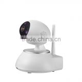Pan and Tilt WIFI connection two-way audio intercom ip camera plug and play with 64 wireless alarm accessories