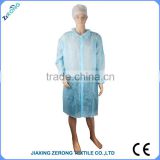 Basic style Polyropylene material blue custom lab coat