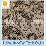 Nylon fashion elastic water soluble lace fabric for clothing