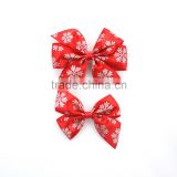 Satin ribbon bow for Christmas decoration