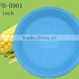 eco-friendly starch-based disposable plastic plate:XYFD-0901