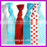 Simple Customized Logo Elastic Hair Ties Wholesale thumbnail-2