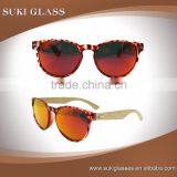2016 Hot Selling Mirror Polarized Lens Wholesale Wooden Way Leg Sunglasses thumbnail-3