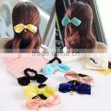 Sweet Eiffel Tower Color Ribbon Bows Cheerleading Elastic Hair Bands Rubber Hair Band Fashion Accessories thumbnail-2