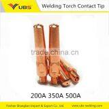 CO2 MIG Welding Torch Parts Contact Tip M6 M8**45mm E-Cu Or CuCrZr 200A 350A 500A