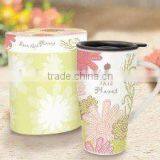 Nice Decaled New Bone China Travel Mug With Lid thumbnail-1