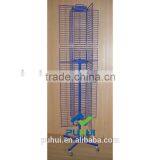 Powder Coated Floor Mobile Rotating Wire Mesh Stand thumbnail-1