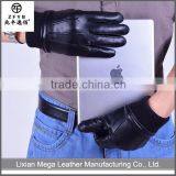 China Wholesale High Quality Men Leather Touch Gloves