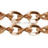 Iron Side Twist Chain, Lead Free & Nickel Free, Red Copper, Chains: About 5x4x0.9mm(CH-BSFN0.9-R-FF) thumbnail-1