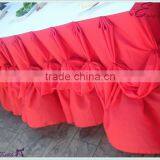 YHK#82 Fancy Table Skirt - Polyester Banquet Wedding Wholesale Chair Cover Sash Table Cloth Skirt Linen thumbnail-1
