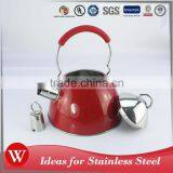 Heat-resistant Tea Pot Non-electric Whistling Kettle Stainless Steel for All Heater