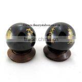 Black Agate Usui Reiki Ball / Sphere