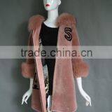 Brand New Shearing Lamb Trend Luxury Lamb Shearing Skin Leather Coat Ladies Long Fur Clothes thumbnail-6