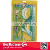 7PCS Math Set Geometry Set Blister Card Ruler Set Drawing Set