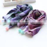 MS81049C Winter 2016 Kids Soft Linen Fabric Plaid Scarves thumbnail-1