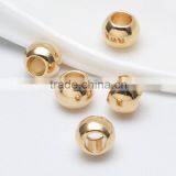 Wholesale Round Shape Metal Brass Jewelry Accessory Bead for Necklace Bracelet thumbnail-3