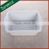 New Arrival Durable White Porcelain Rectangular Roasters thumbnail-1