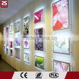 Wholesale Restaurant Wire Hanging Acrylic Led Signs Display Menu Light Box thumbnail-4