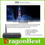 Wholesale X92 Antenna Android 6.0 TV BOX 2GB 16GB 4K X92 Octa Core Amlogic S912 TV Box