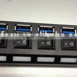 4 Ports USB 3.0 HUB / 4 Ports Hub Speed 5Gbps for PC Laptop / USB Hub On/off Switc thumbnail-3
