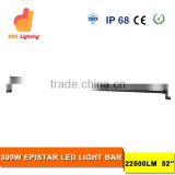 300W led light bar with flood spot combo beam for led light bar offroad 6500k super bright 52 inch led light bar